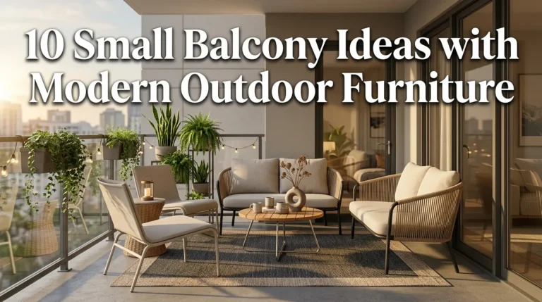 10 Small Balcony Ideas with Modern Outdoor Furniture