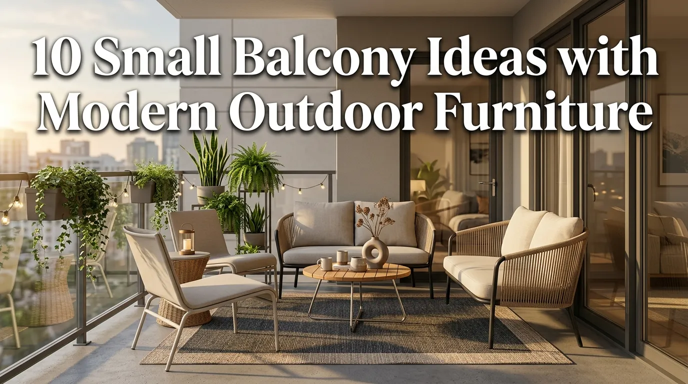 10 Small Balcony Ideas with Modern Outdoor Furniture