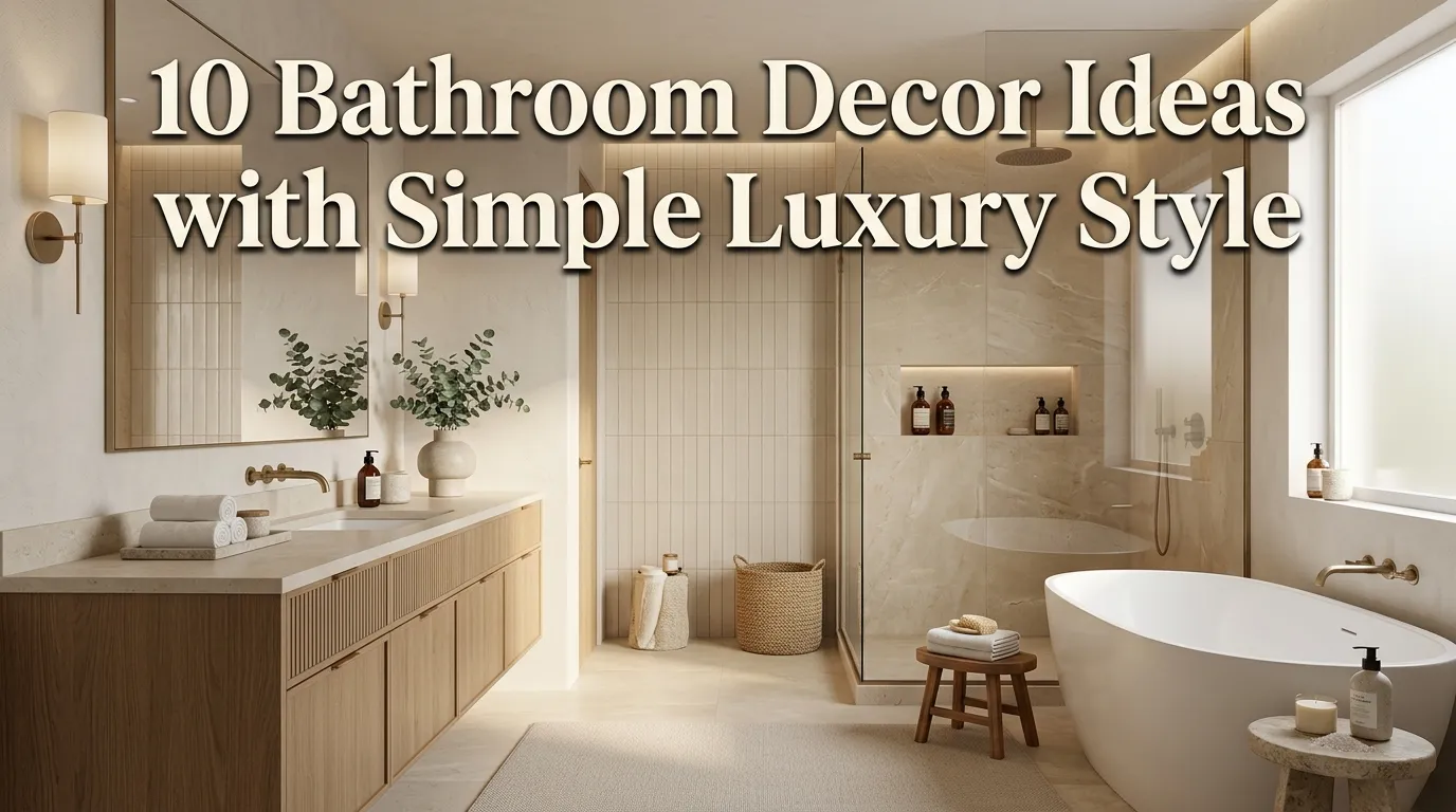 10 Bathroom Decor Ideas with Simple Luxury Style