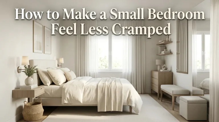 How to Make a Small Bedroom Feel Less Cramped