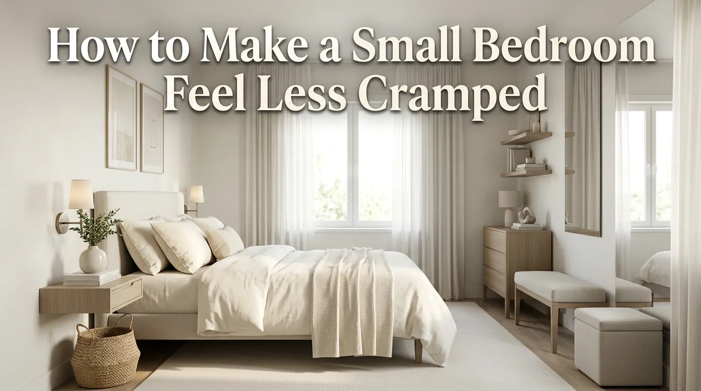 How to Make a Small Bedroom Feel Less Cramped
