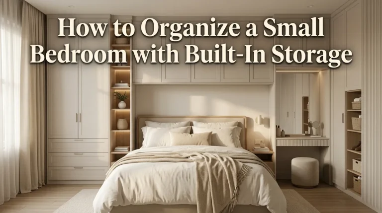 How to Organize a Small Bedroom with Built-In Storage