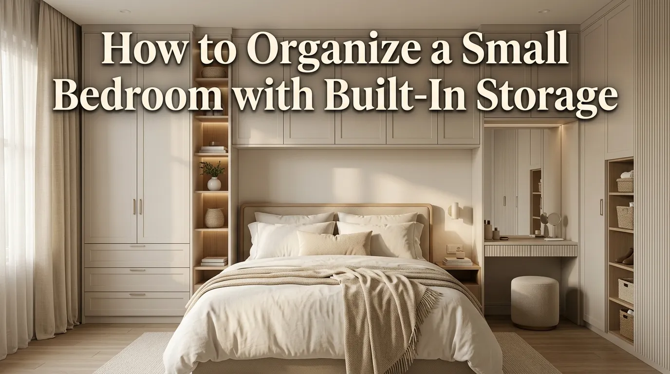 How to Organize a Small Bedroom with Built-In Storage
