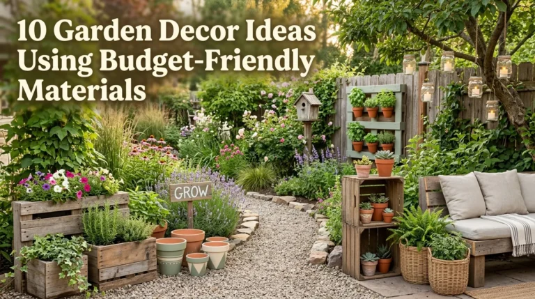 10 Garden Decor Ideas Using Budget-Friendly Materials
