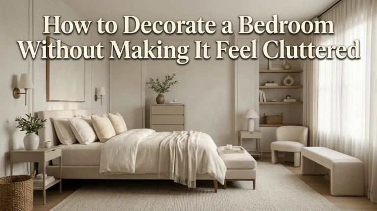 How to Decorate a Bedroom Without Making It Feel Cluttered